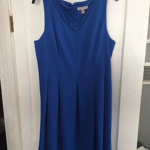 Scuba fit and flare dress